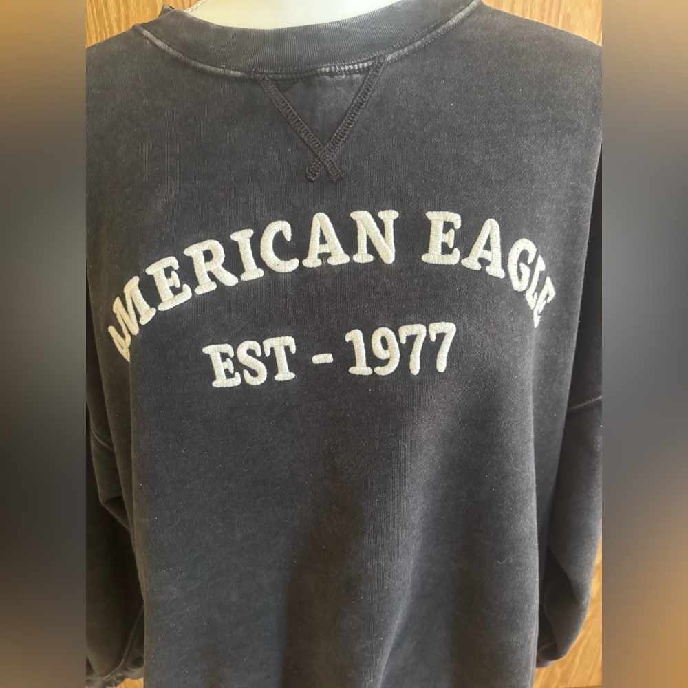 American Eagle Charcoal Hoodie - Picture 2 of 5